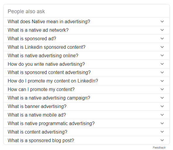 example of people also ask box on google search
