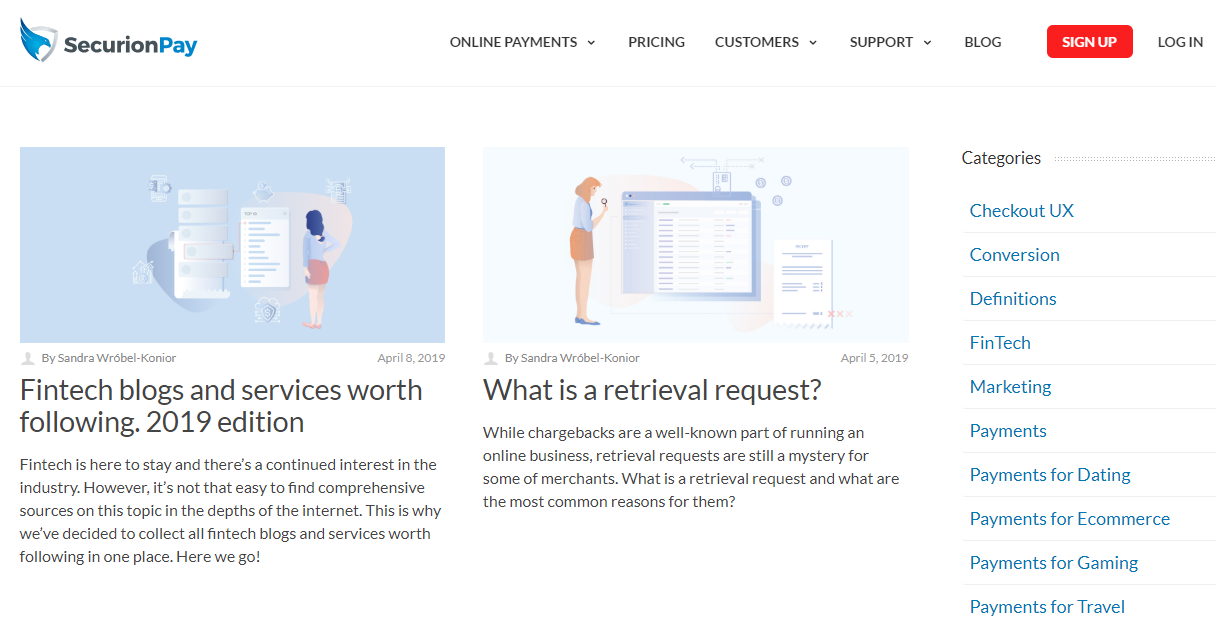 A financial services marketing blog
