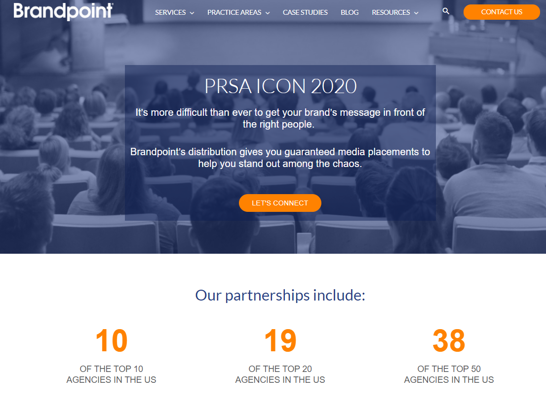 PRSA ICON landing page