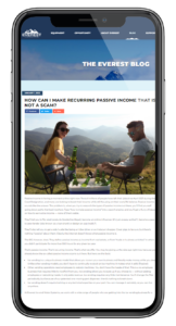 everest marketing example on phone
