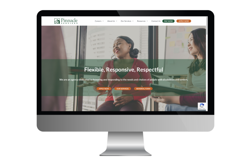 pinnacle web design example