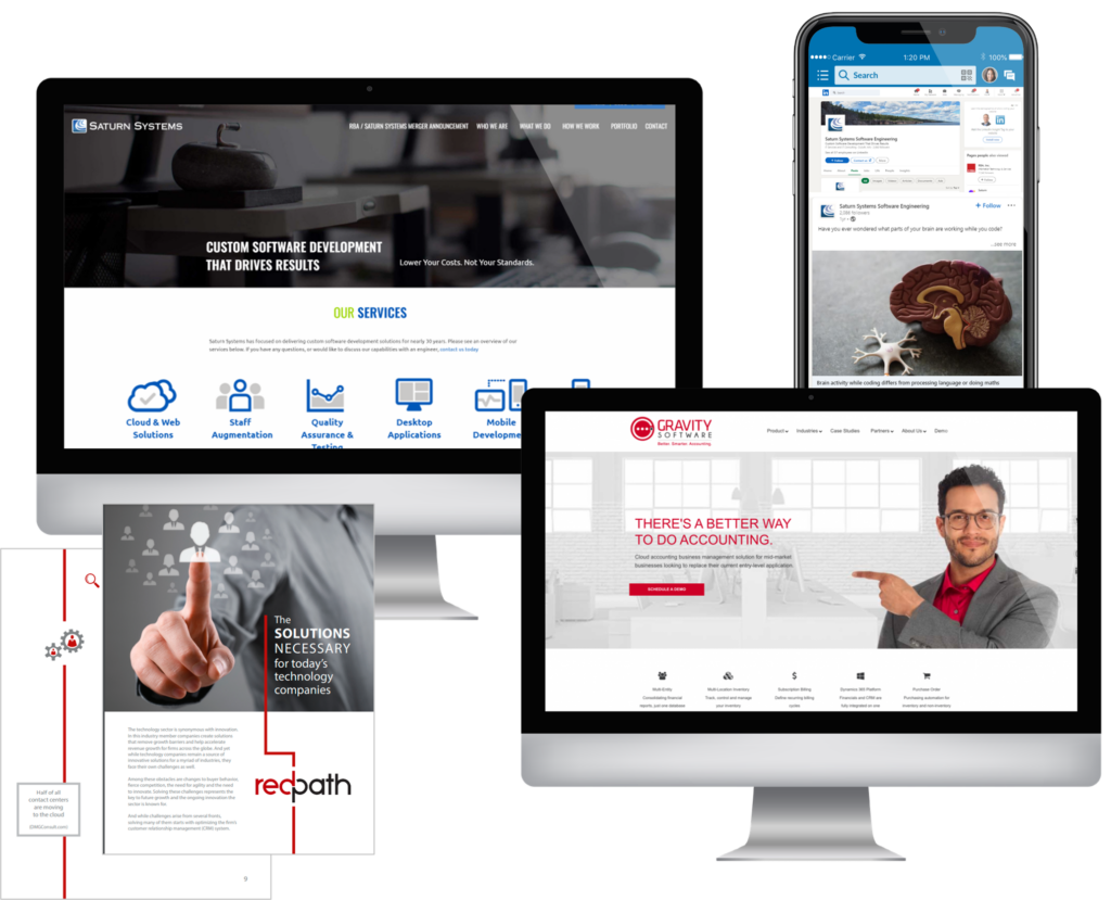 software and tech marketing examples