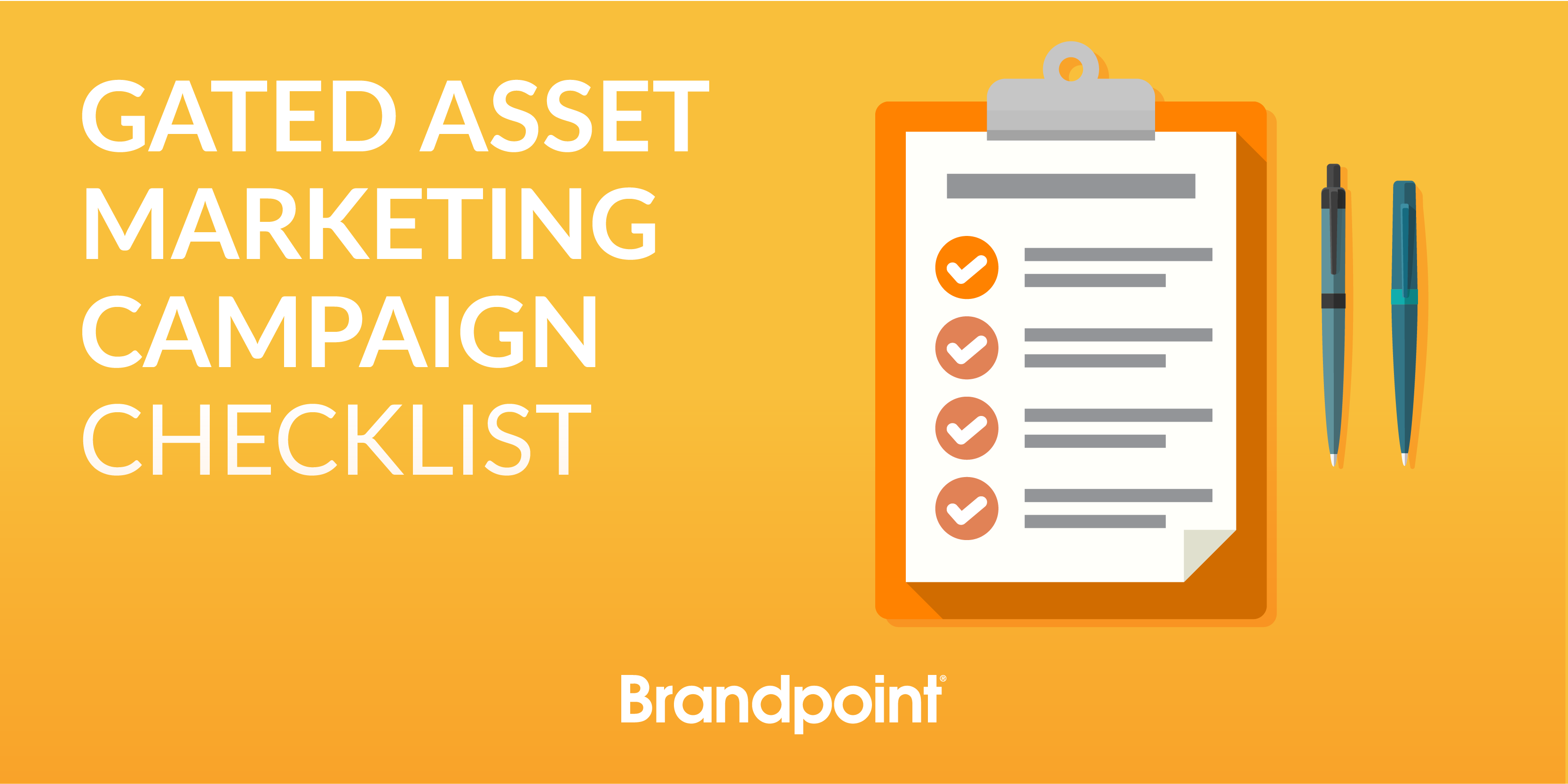 gated asset marketing campaign checklist