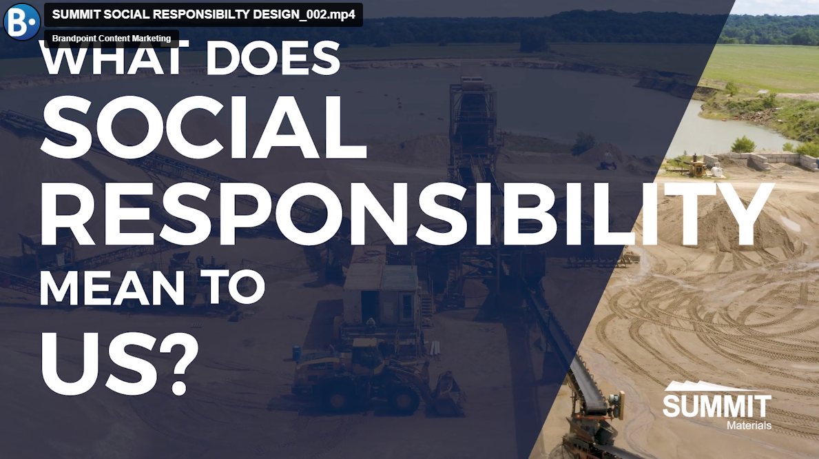 social responsibility video example