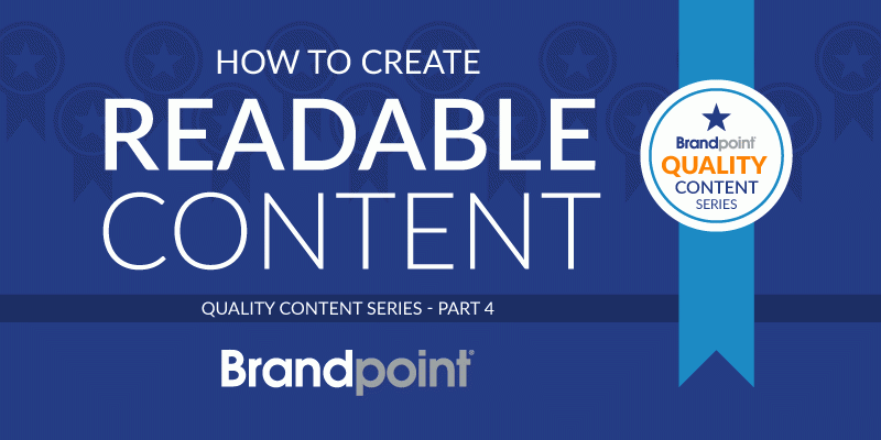 How to Create Readable Content; Readability